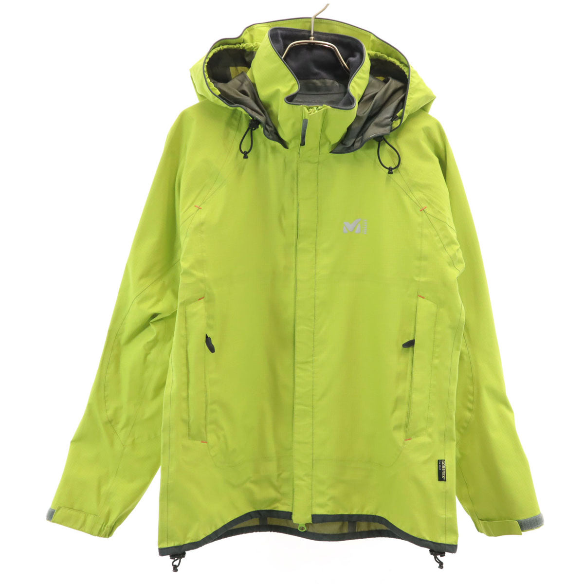 MILLET ミレー ゴアテックス ジャケット M 黄緑 アウトドア 収納袋付き レディース