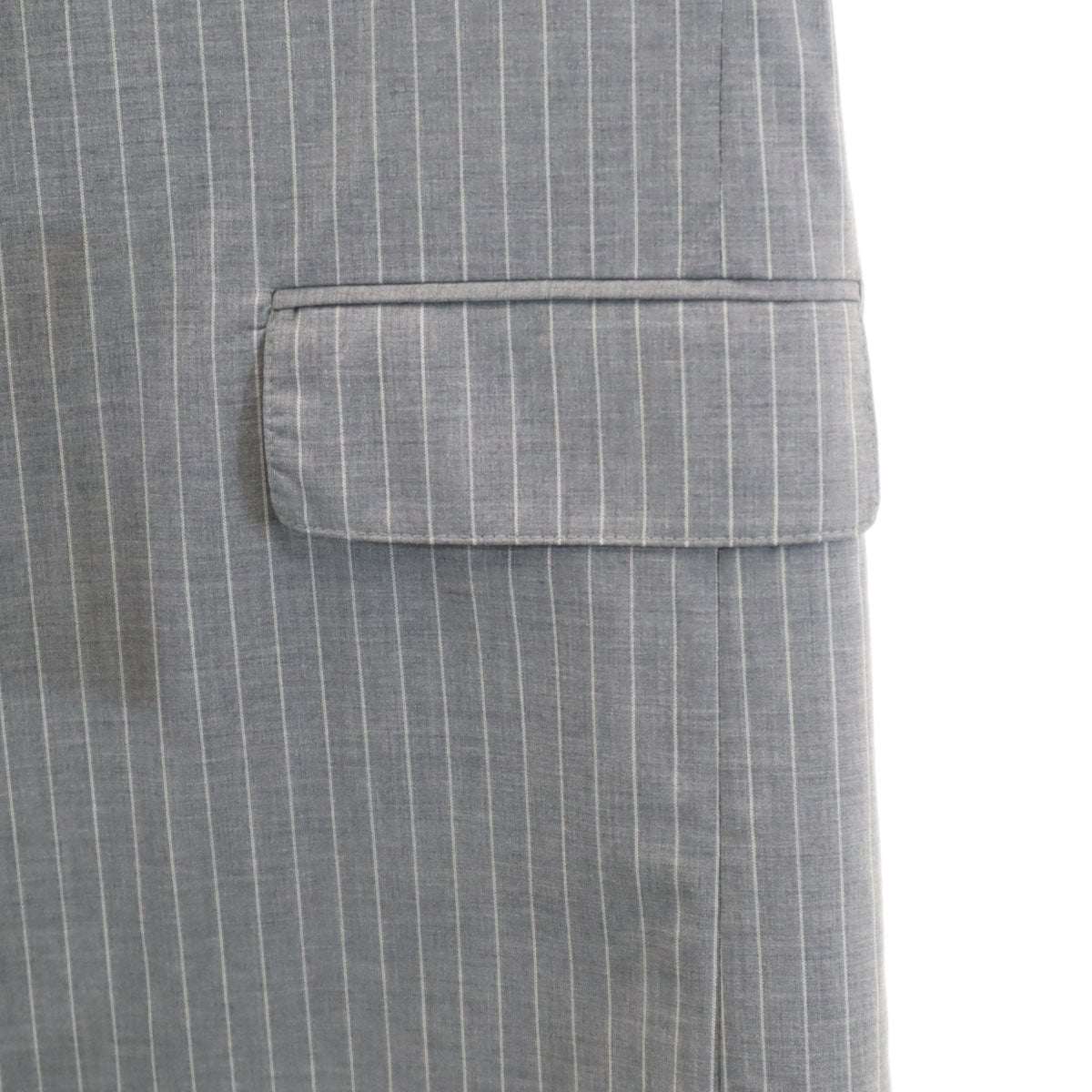 未使用 ZARA MAN ザラマン ストライプ柄 チェスターコート M グレー スプリング メンズ
