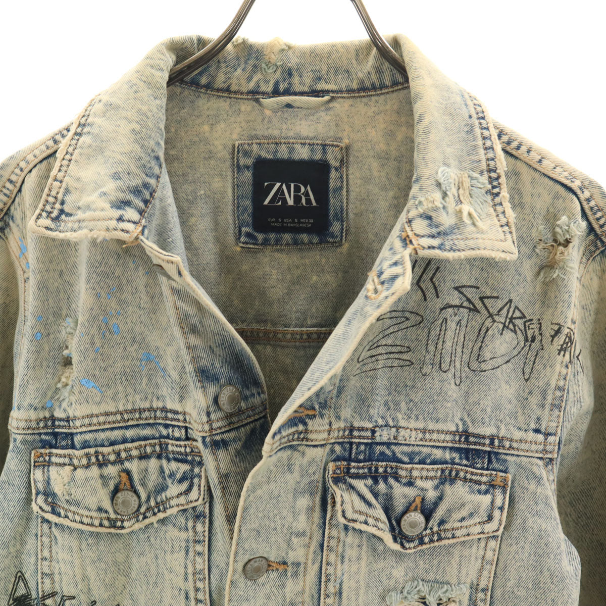 ZARA ザラ デニムジャケット S ブルー系 メンズ