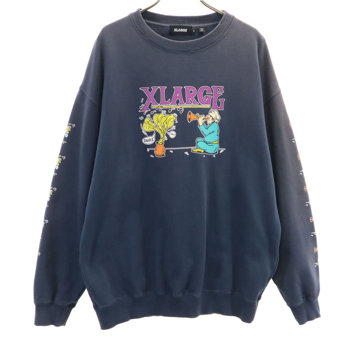 XLARGE エクストララージ 長袖 スウェット トレーナー M ネイビー メンズ