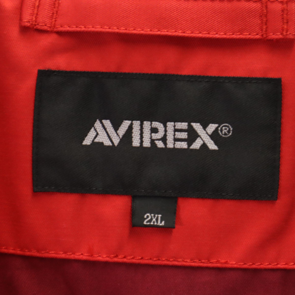 AVIREX アヴィレックス BLUE ANGELS ユーティリティ ジャケット 2XL レッド ビッグサイズ メンズ
