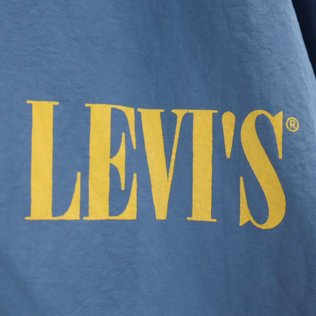 Levi's リーバイス バックロゴ ナイロンジャケット M ブルー系 メンズ