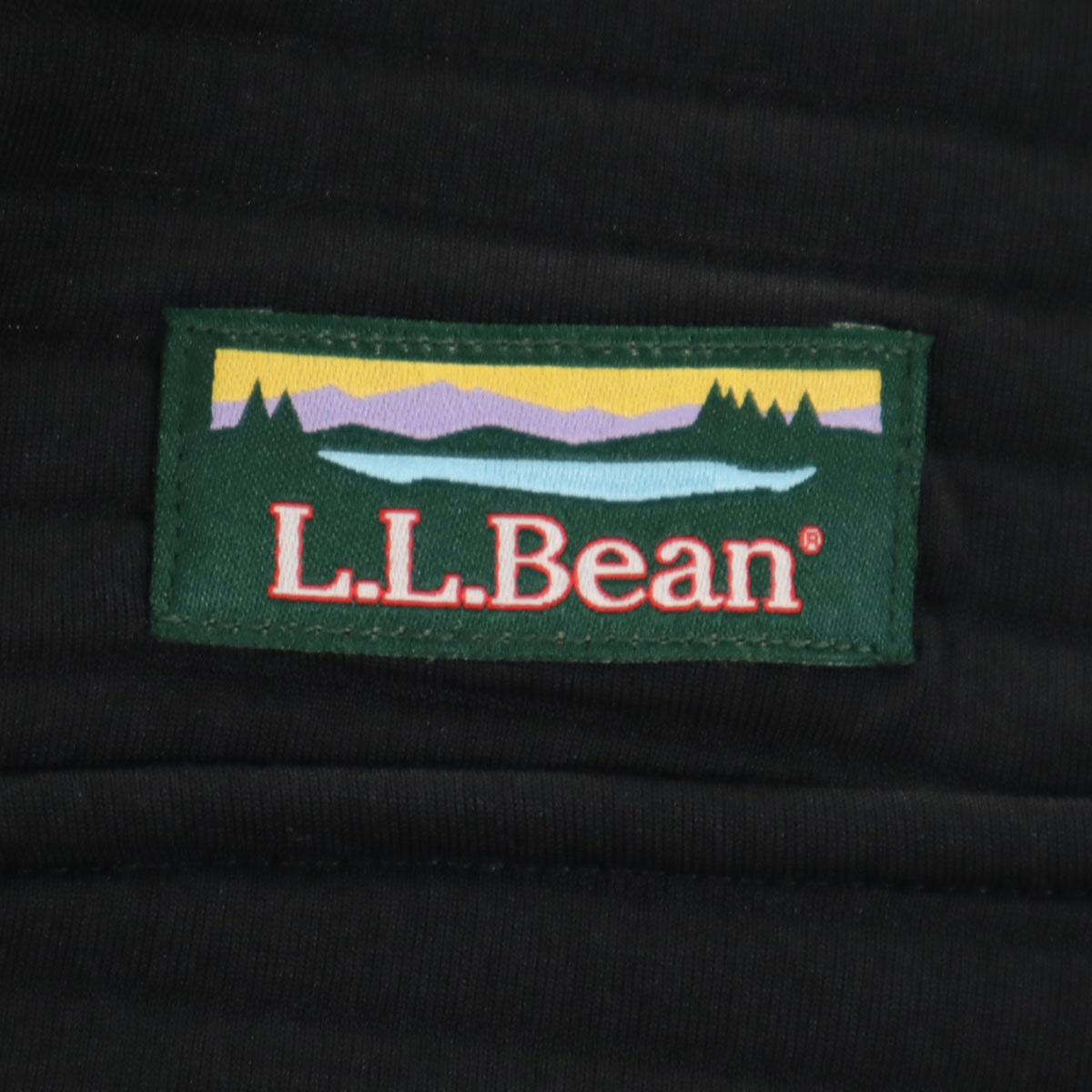 美品 L.L.Bean エルエルビーン 長袖 エアライト ニット L ブラック プルオーバー アウトドア メンズ