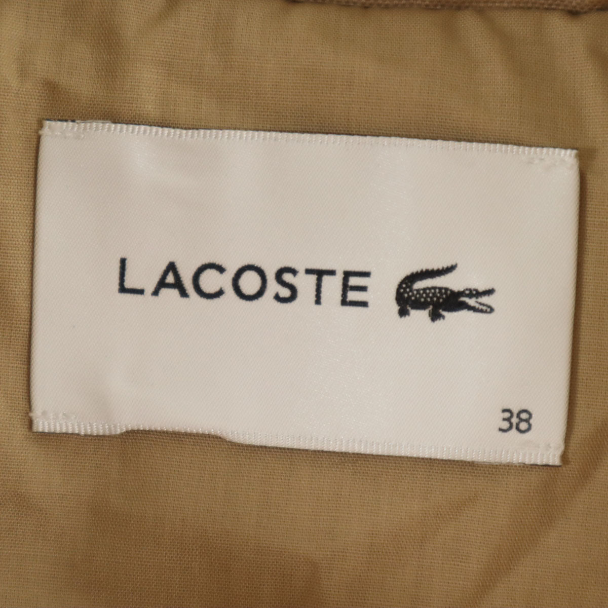 LACOSTE ラコステ ジャケット 38 ベージュ レディース