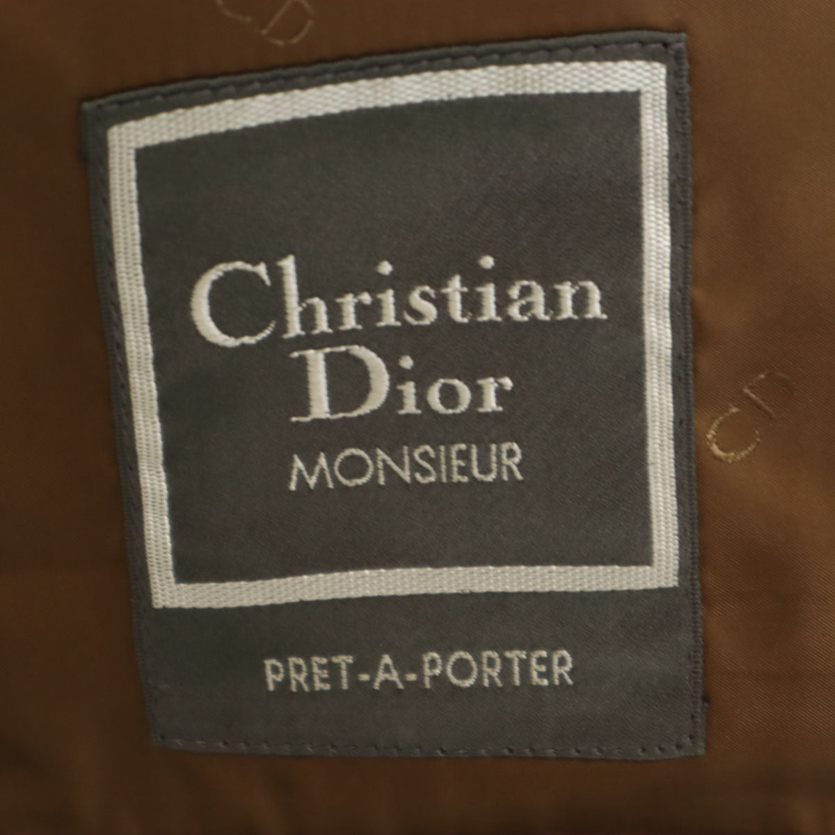Christian Dior クリスチャンディオール 90s ウールブレンド オールド テーラードジャケット 88-76-165 グレー メンズ