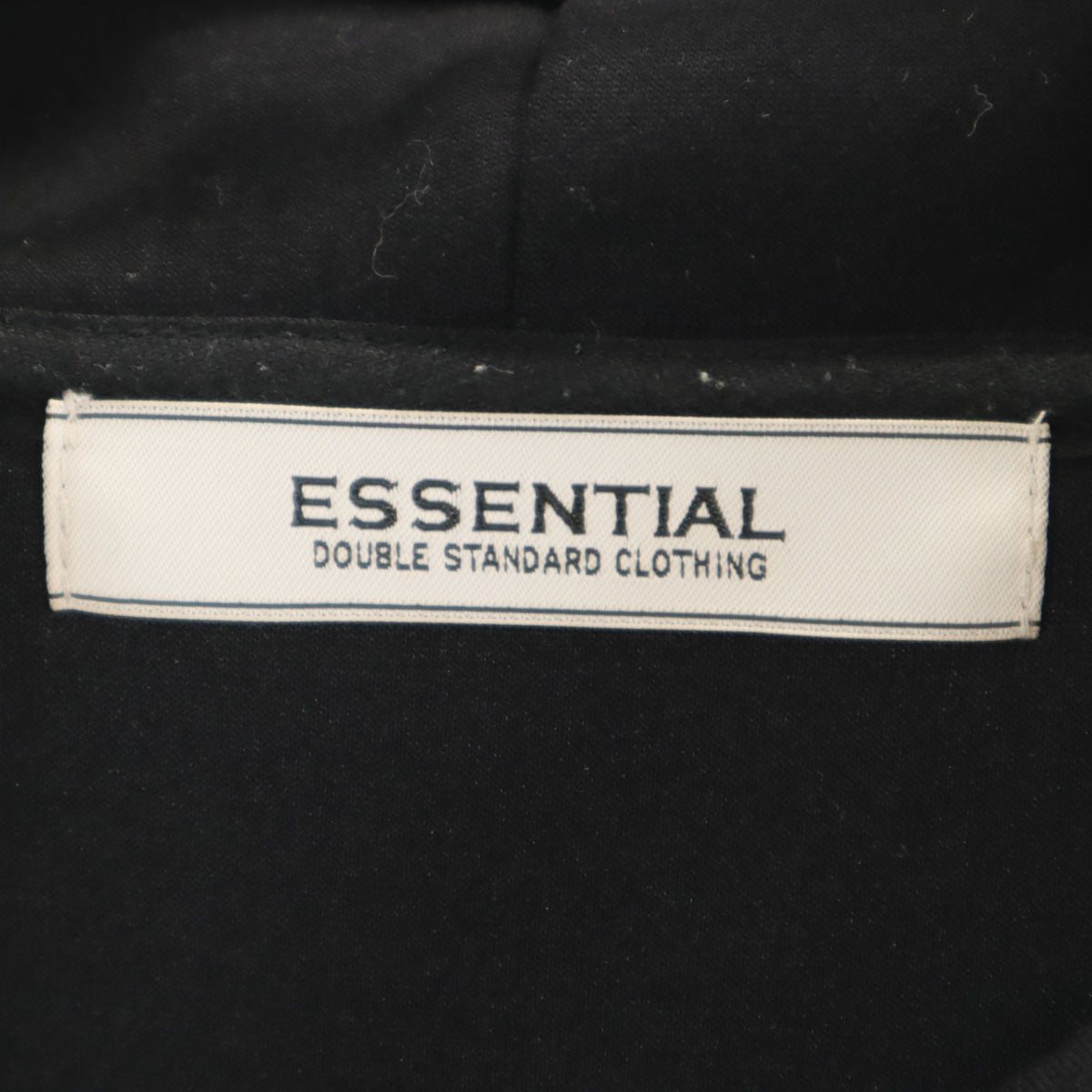 ESSENTIEL エッセンシャル 日本製 長袖 フーディー ワンピース F ブラック レディース