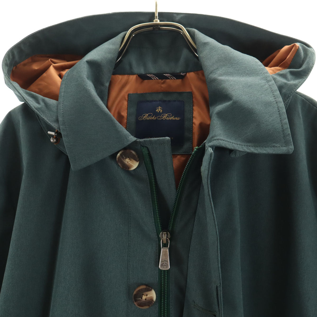 Brooks Brothers ブルックスブラザーズ ステンカラーコート M グリーン メンズ
