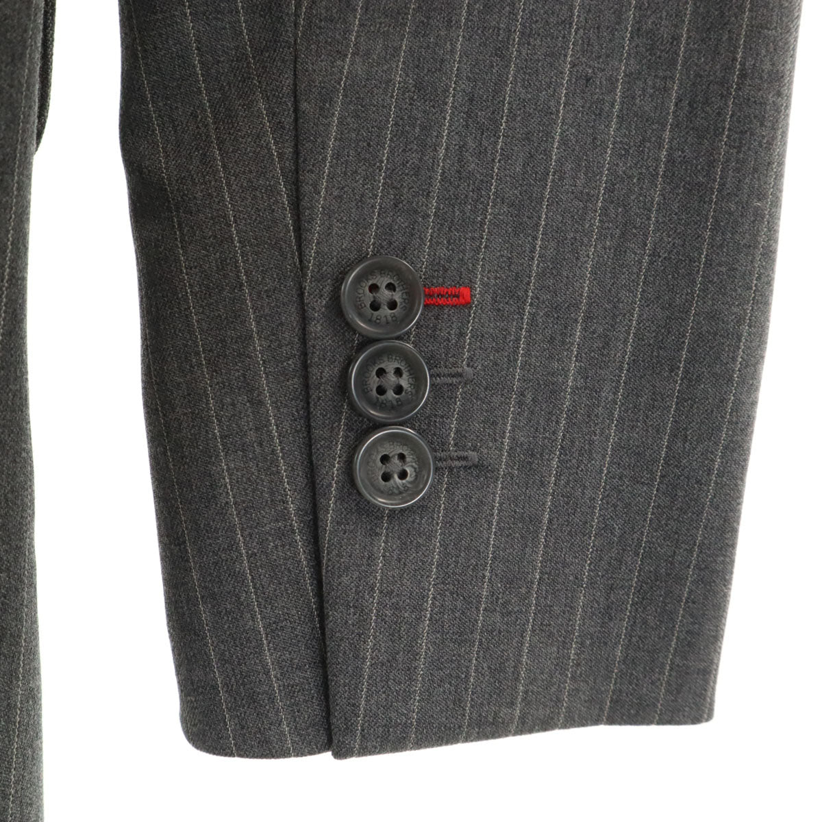 未使用 Brooks Brothers Red Fleece ブルックスブラザーズ レッドフリース スロライプ柄 テーラードジャケット 2 グレー レディース