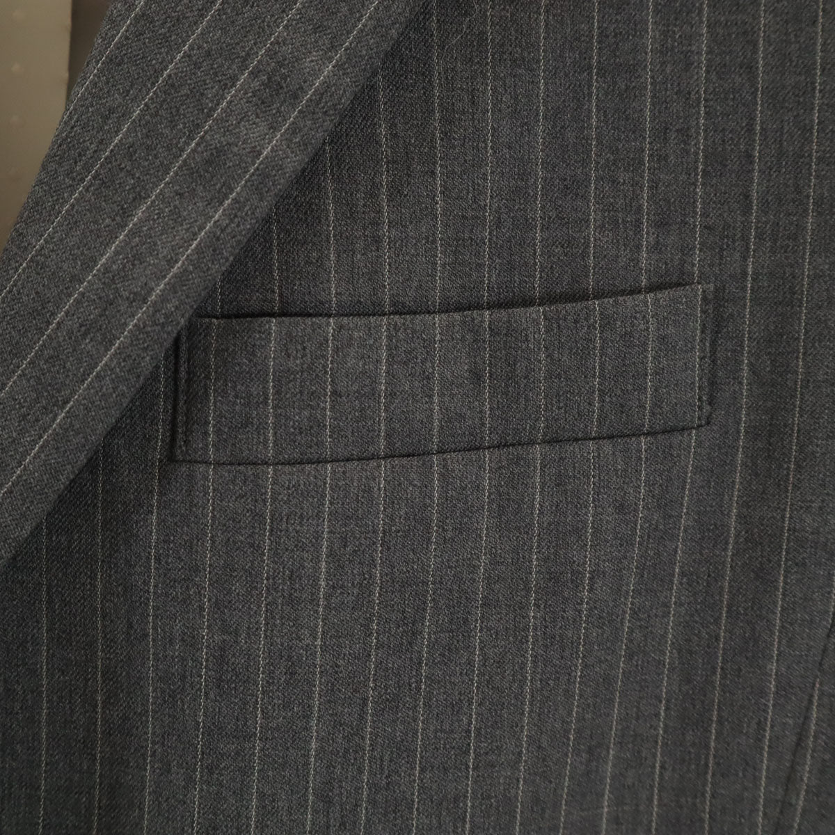 未使用 Brooks Brothers Red Fleece ブルックスブラザーズ レッドフリース スロライプ柄 テーラードジャケット 2 グレー レディース