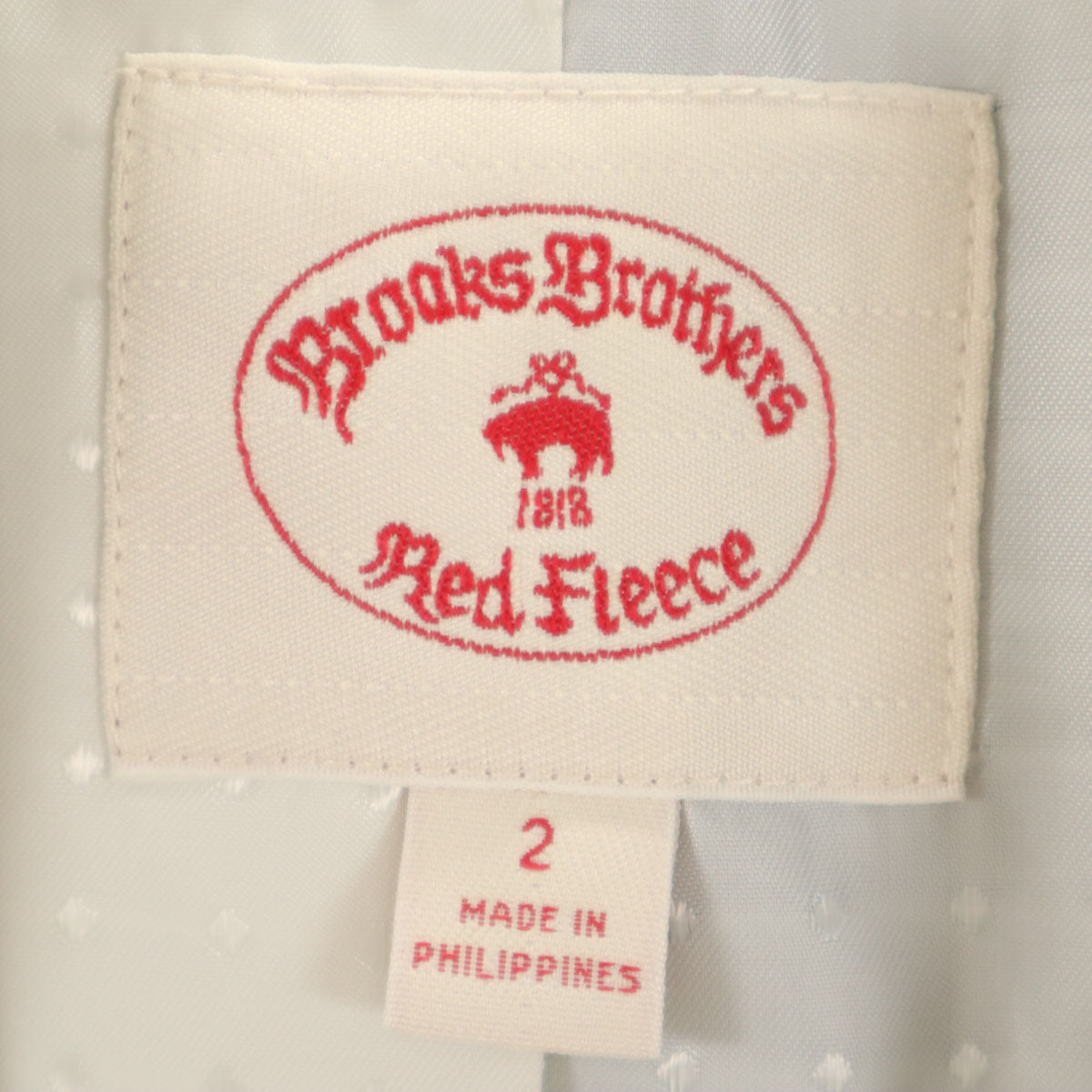 未使用 Brooks Brothers Red Fleece ブルックスブラザーズ レッドフリース スロライプ柄 テーラードジャケット 2 グレー レディース
