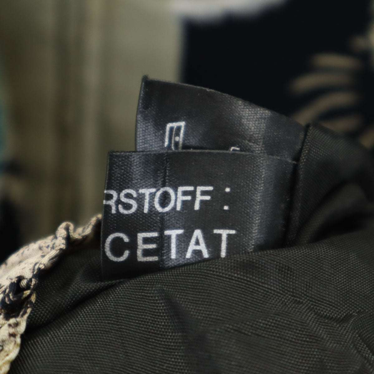 80s 90s オールド 西ドイツ製 総柄 ブルゾン 36 ベージュ メンズ