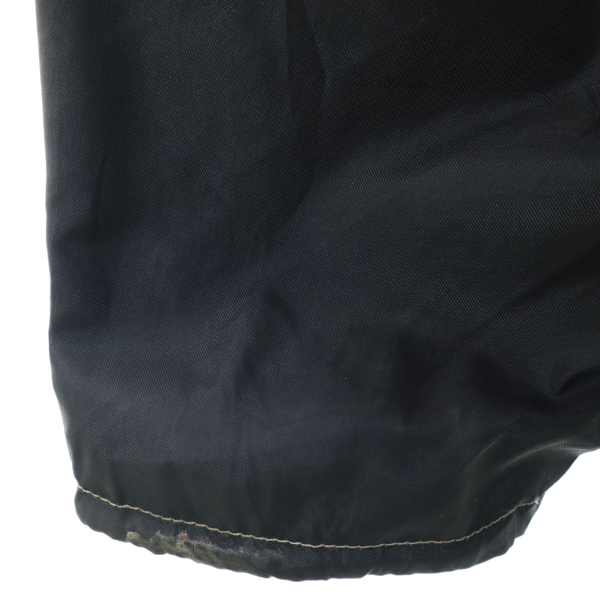 80s ヴィンテージ 英国製 ナイロンジャケット XXL ブラック フード欠損 メンズ