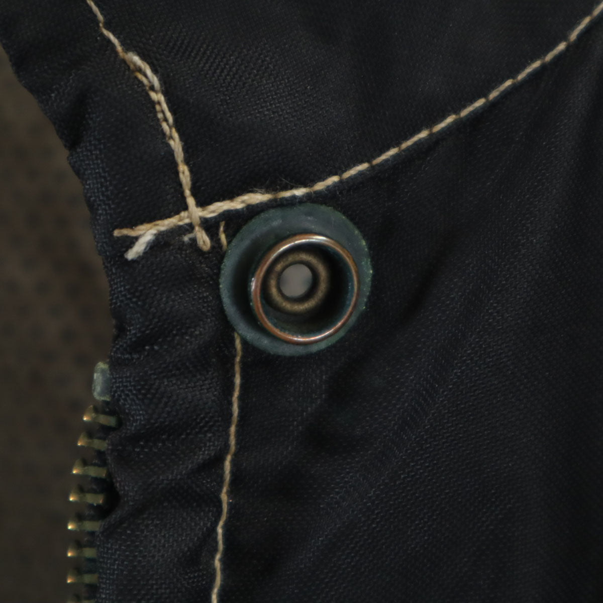 80s ヴィンテージ 英国製 ナイロンジャケット XXL ブラック フード欠損 メンズ