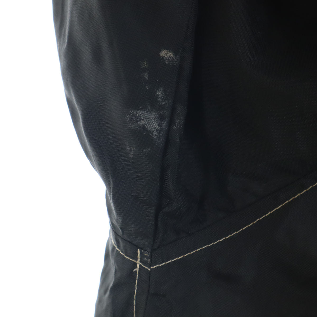 80s ヴィンテージ 英国製 ナイロンジャケット XXL ブラック フード欠損 メンズ