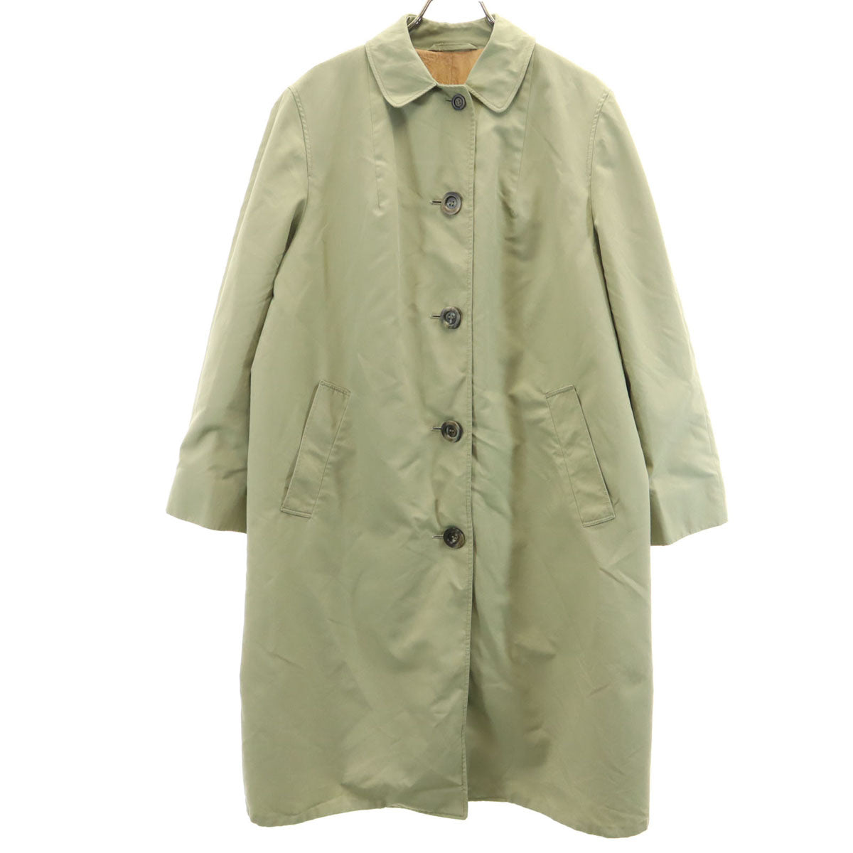 Aquascutum アクアスキュータム 70s 80s ヴィンテージ ステンカラーコート カーキ レディース