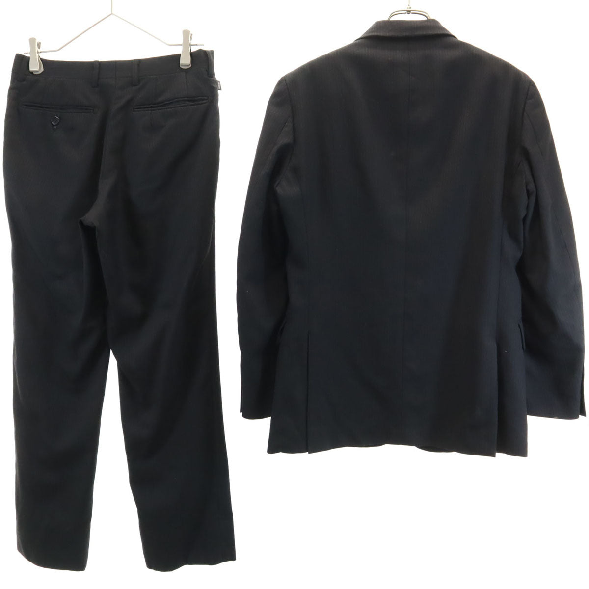 Guess ゲス ストライプ柄 スーツ 上下 セットアップ 90Y4 ブラック メンズ