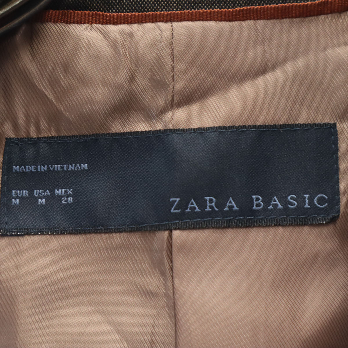 ZARA BASIC ザラベーシック パンツスーツ 上下 セットアップ M/USA02 ブラウン系 レディース