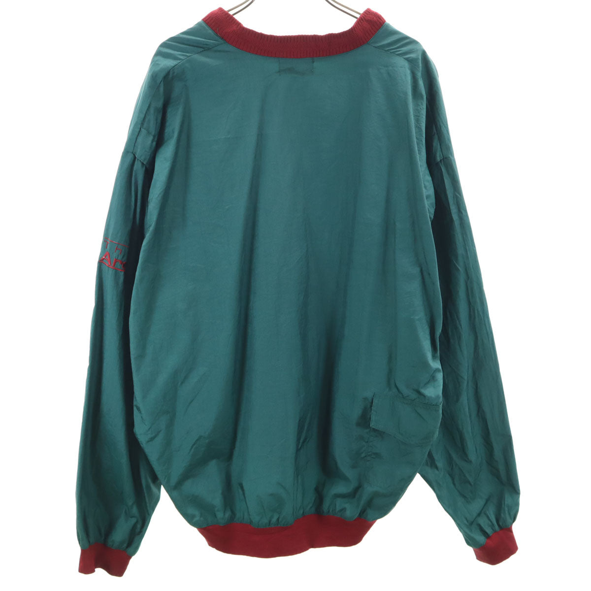 wilson ウィルソン 90s オールド 長袖 ツートンカラー Vネック ピステ XL グリーン メンズ