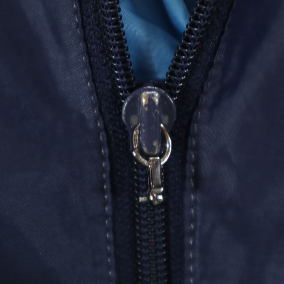 adidas アディダス 80s ヴィンテージ 万国旗タグ トレフォイルロゴ ナイロンジャケット 38 ネイビー メンズ