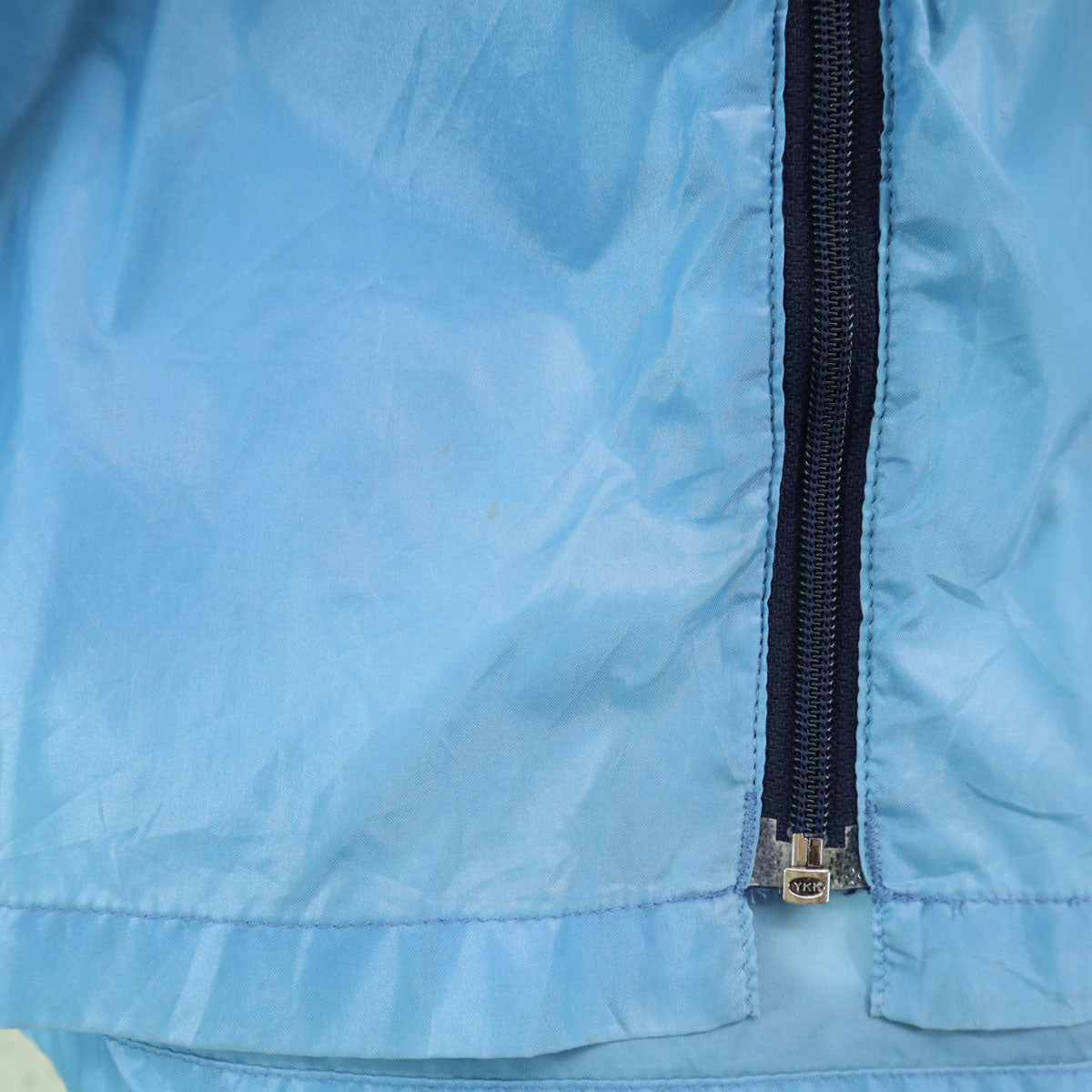 adidas アディダス 80s ヴィンテージ 万国旗タグ トレフォイルロゴ ナイロンジャケット 38 ネイビー メンズ