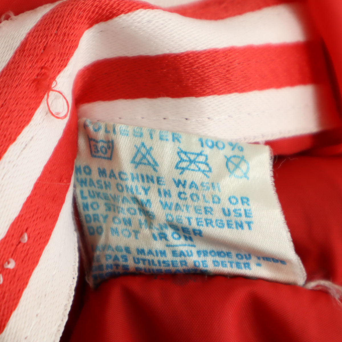 adidas アディダス 70s ヴィンテージ トレフォイルロゴ ウインドブレーカー 180 レッド メンズ