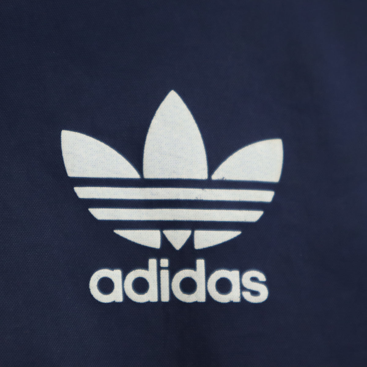 adidas アディダス 70s ヴィンテージ デサント製 トレフォイルロゴ ナイロンジャケット ネイビー メンズ