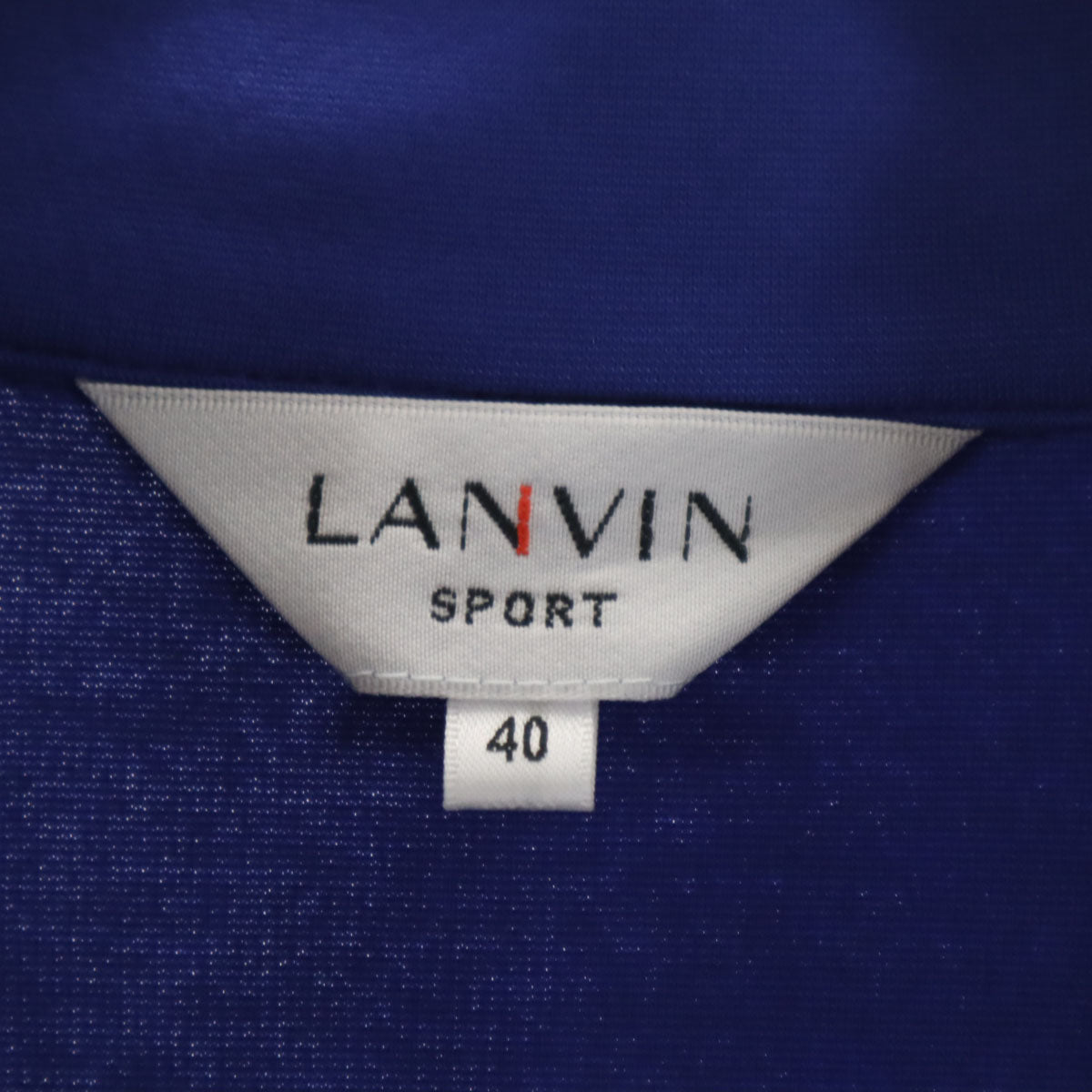 美品 LANVIN SPORT ランバンスポール 日本製 トラックジャケット 40 青紫 メンズ