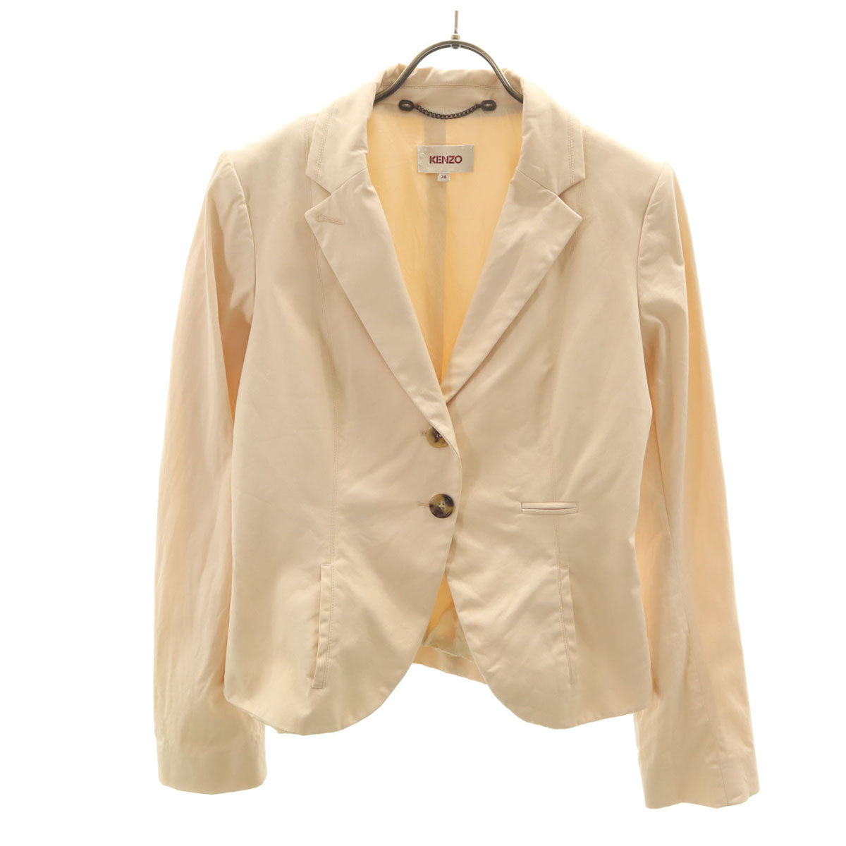 KENZO ケンゾー テーラードジャケット 38 ペールオレンジ レディース