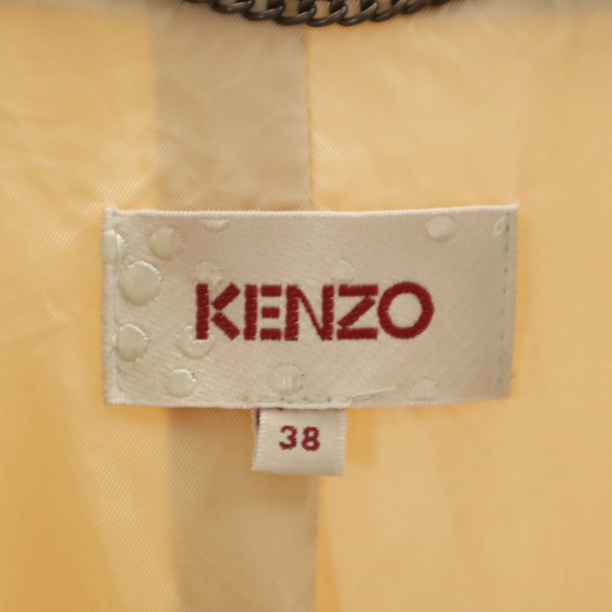 KENZO ケンゾー テーラードジャケット 38 ペールオレンジ レディース