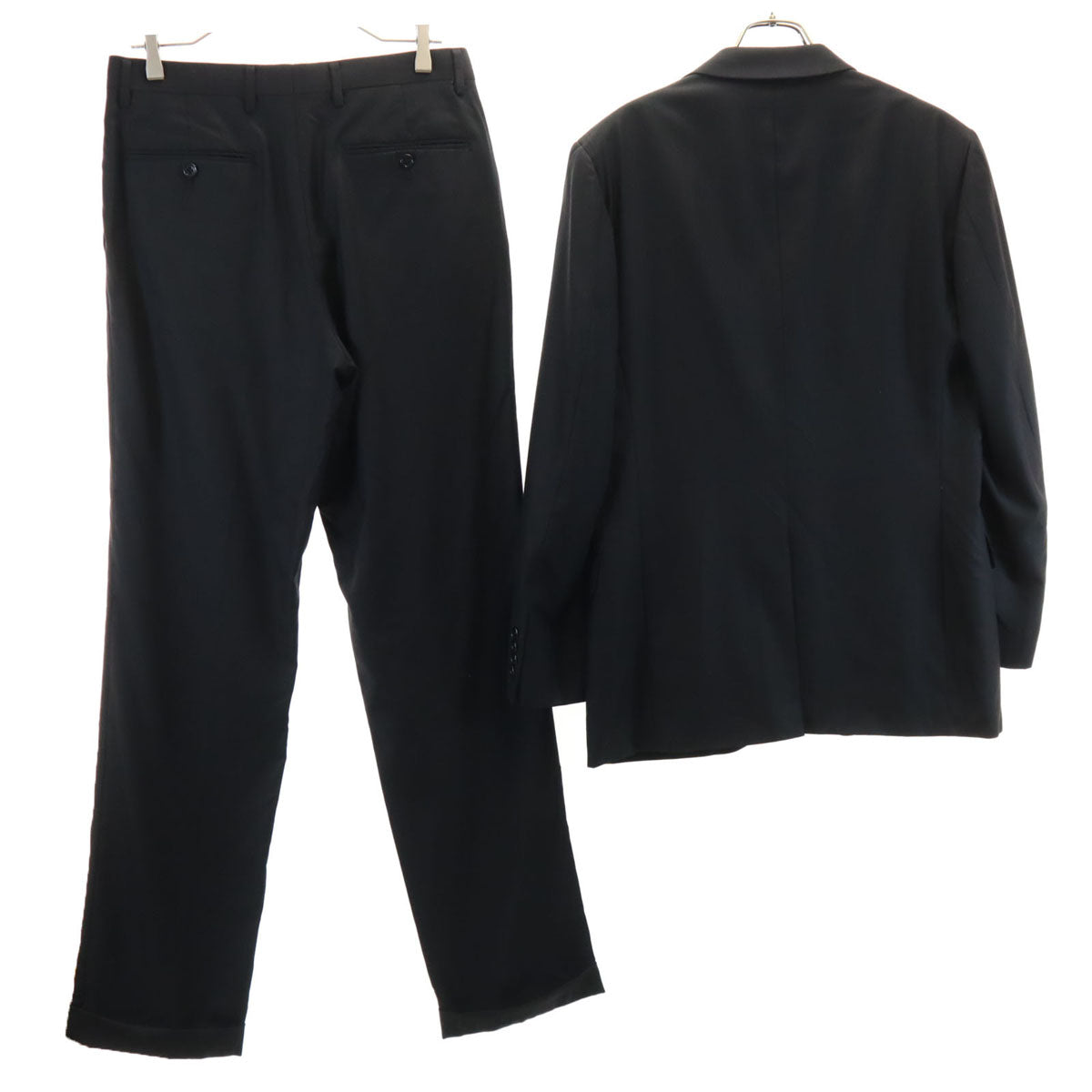 Calvin klein カルバンクライン 日本製 シルクブレンド スーツ 上下 セットアップ 38 ブラック メンズ