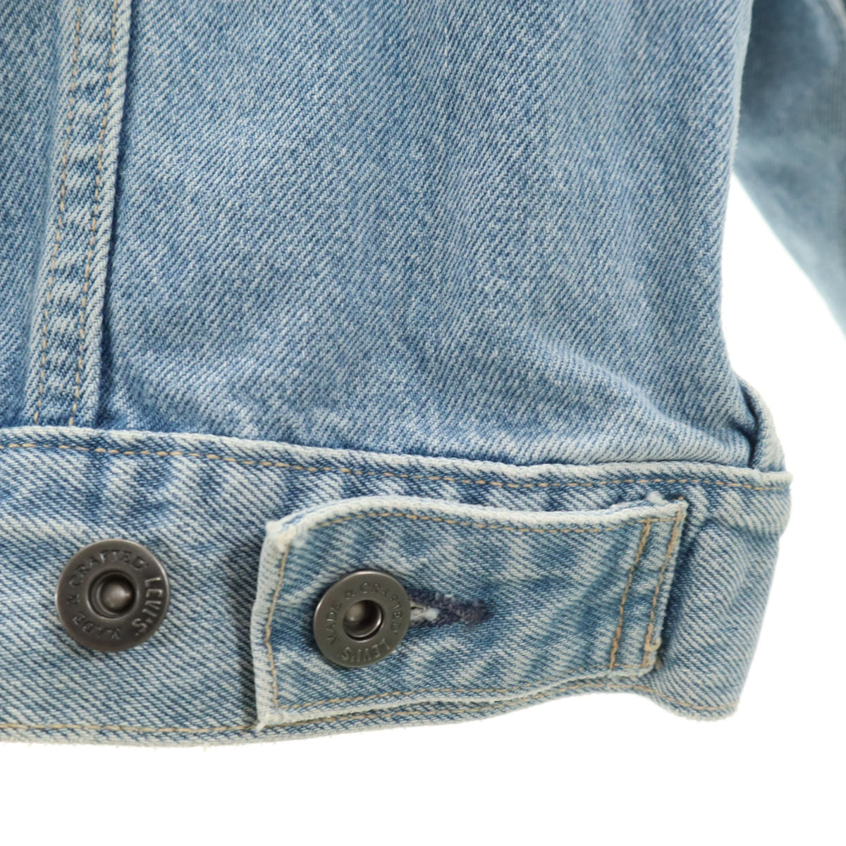 美品 LEVI'S MADE&CRAFTED リーバイスメイドアンドクラフテッド デニムジャケット S ブルー ジージャン トラッカー レディース