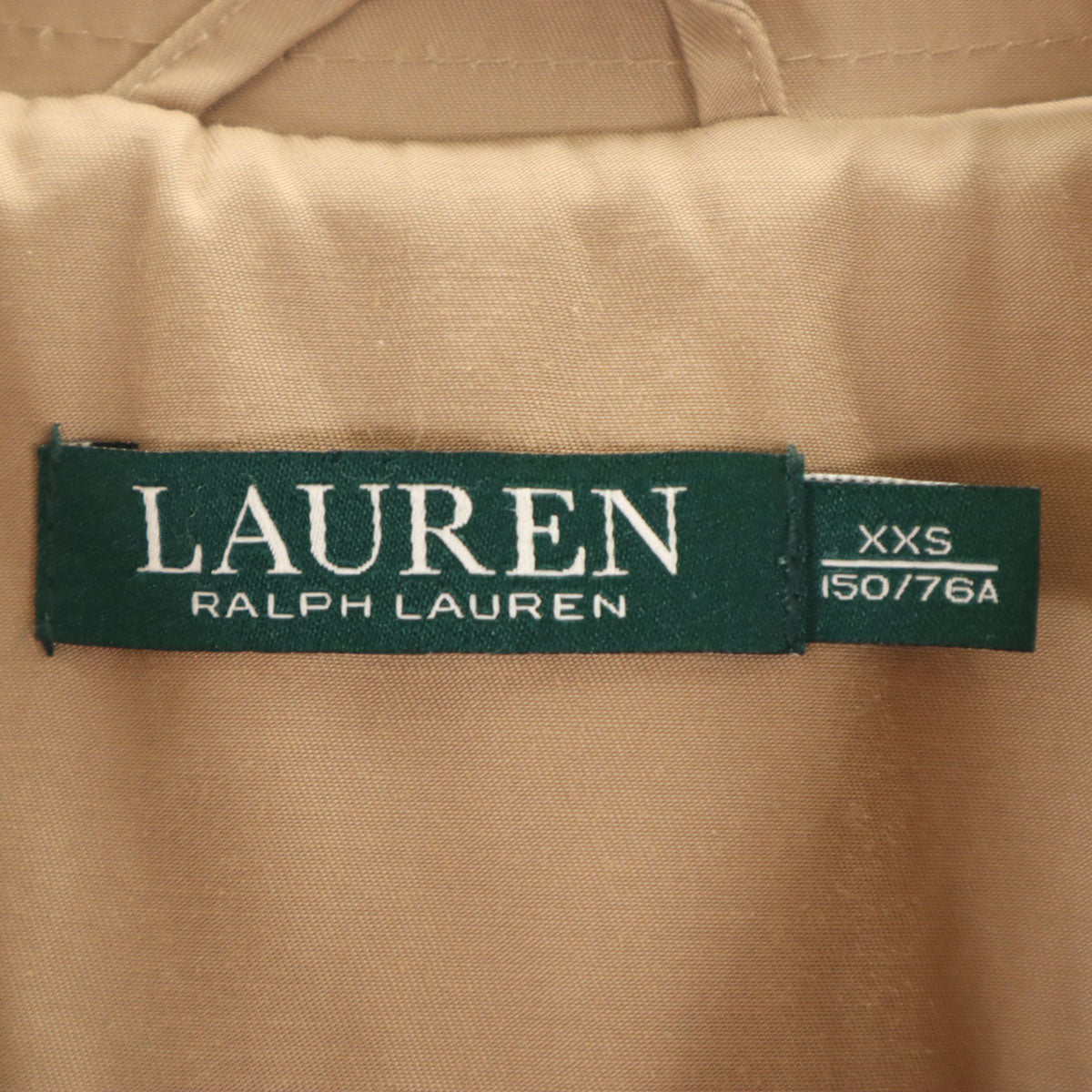 LAUREN RALPH LAUREN ローレンラルフローレン トレンチコート XXS ベージュ レディース