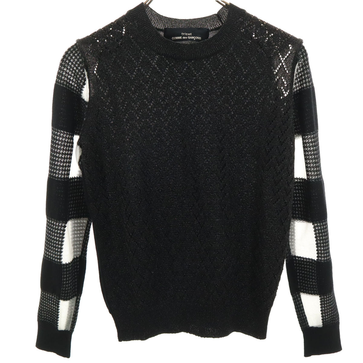 tricot COMME des GARCONS トリココムデギャルソン 長袖 ラメ ニット ブラック レディース