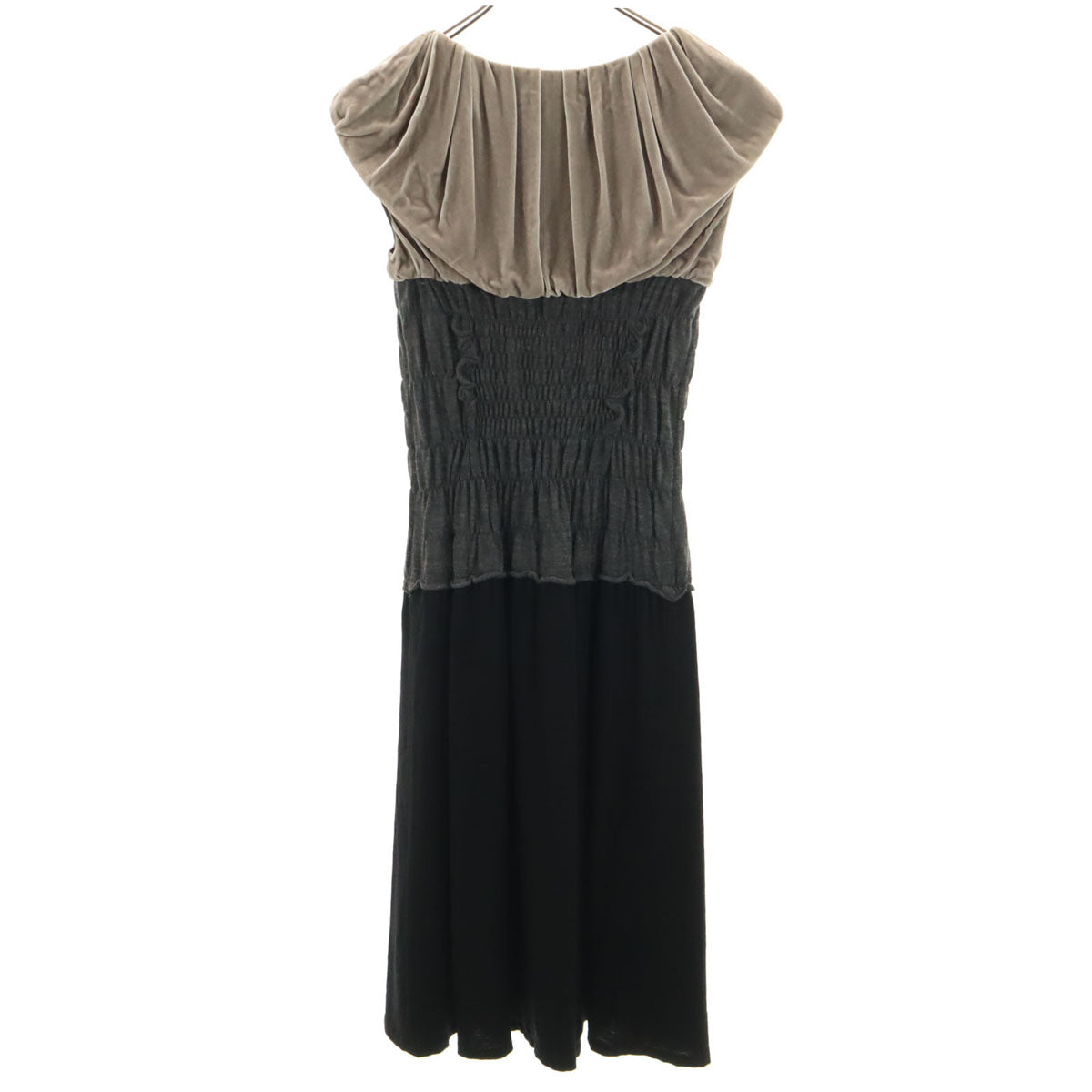 LOUIS VUITTON ルイヴィトン フランス製 ノースリーブ ワンピース 36 マルチ レディース