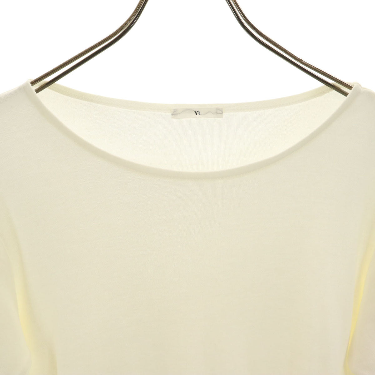 Y's ワイズ 長袖 Tシャツ アイボリー ロンT レディース