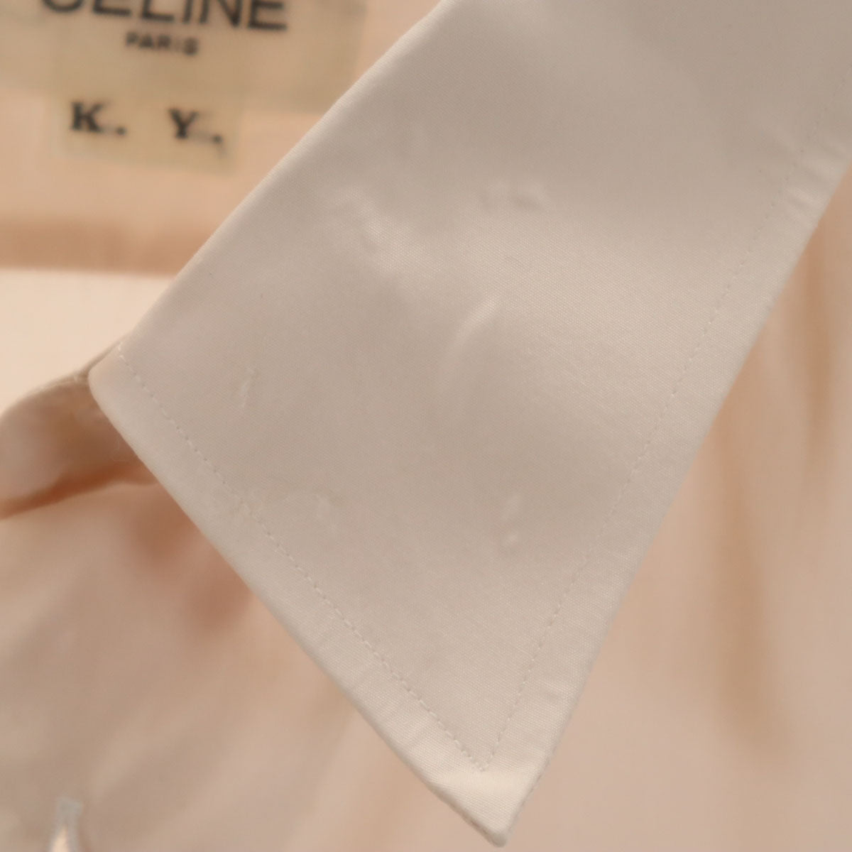 CELINE セリーヌ 長袖 カッターシャツ ピンク メンズ
