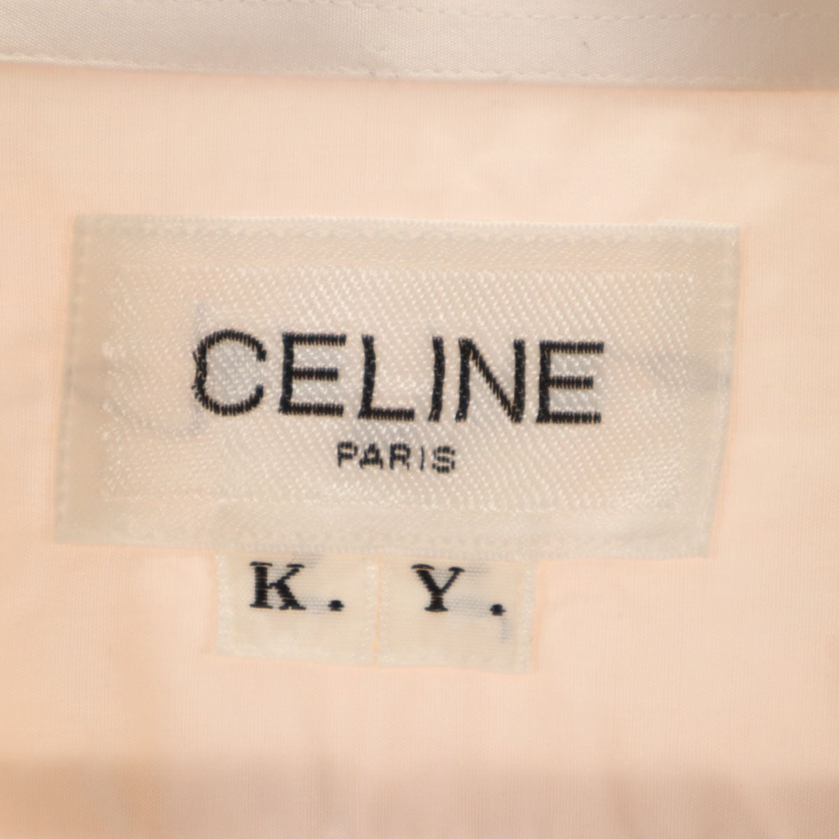 CELINE セリーヌ 長袖 カッターシャツ ピンク メンズ