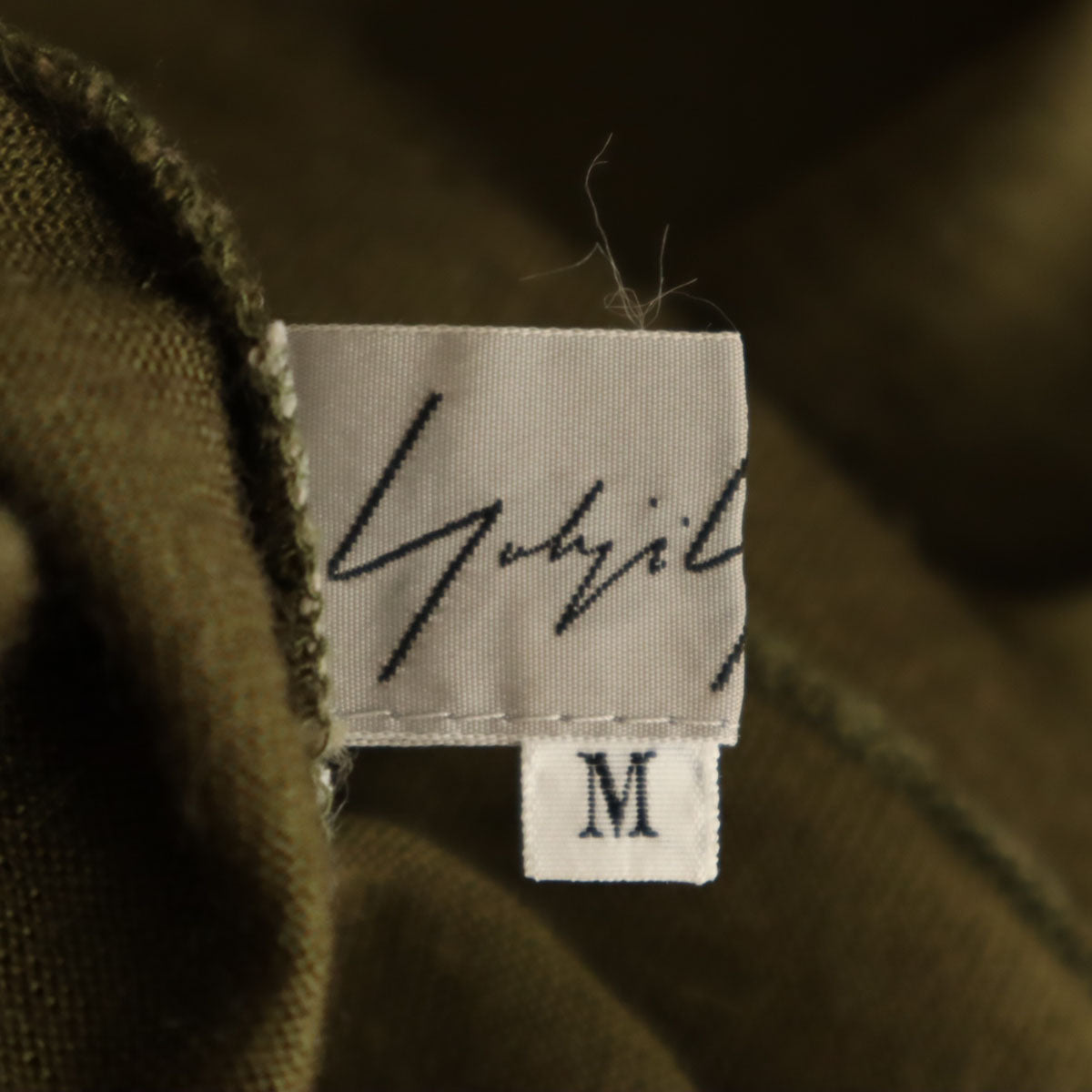 Yohji Yamamoto ヨウジヤマモト 日本製 長袖 ハイネック カットソー M オリーブ レディース