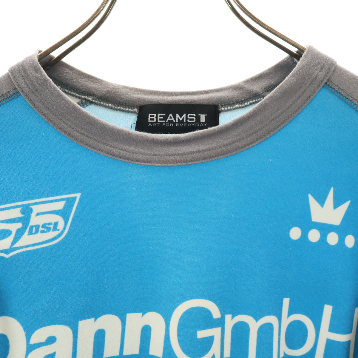 BEAMS T ビームス ティー 長袖 Tシャツ ブルー系 DannGmbH ロンT メンズ