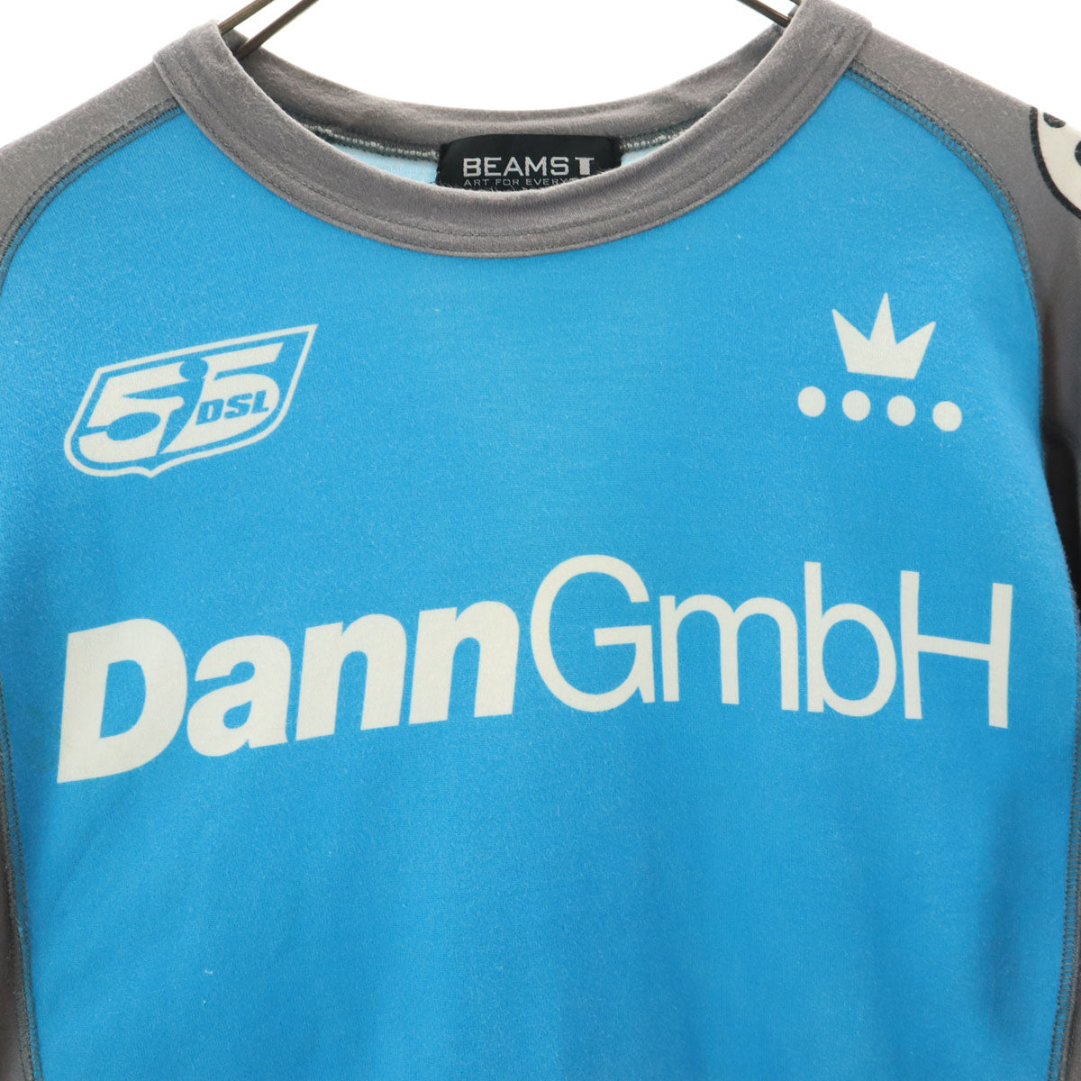BEAMS T ビームス ティー 長袖 Tシャツ ブルー系 DannGmbH ロンT メンズ