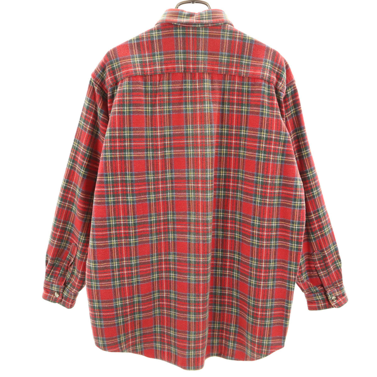 LAXZY FOR VINTAGE レイジフォーヴィンテージ チェック柄 長袖 ネルシャツ M レッド メンズ