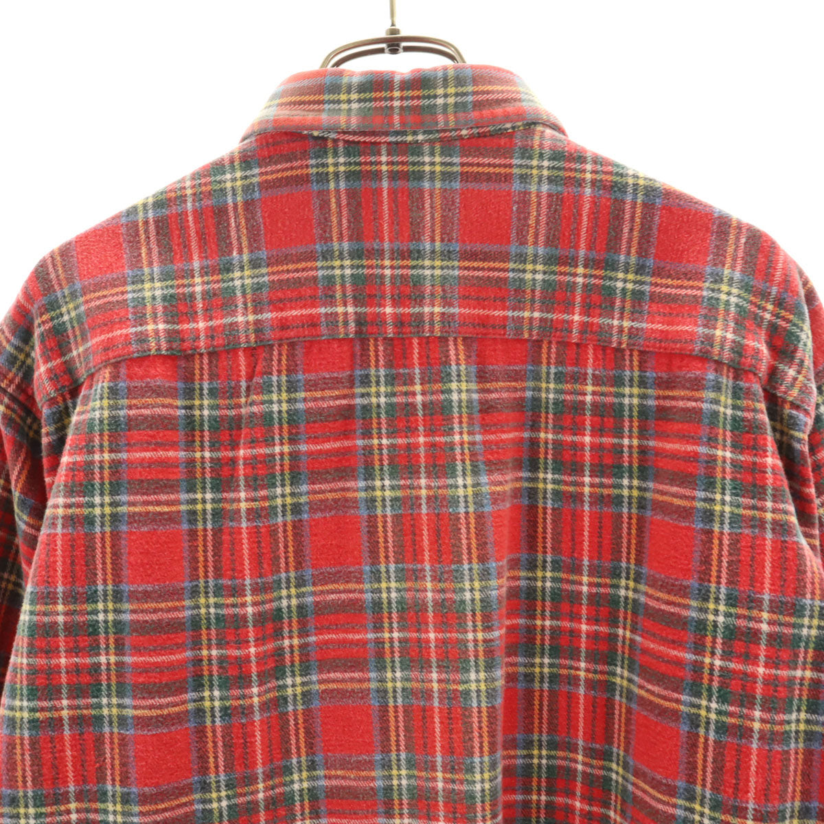 LAXZY FOR VINTAGE レイジフォーヴィンテージ チェック柄 長袖 ネルシャツ M レッド メンズ