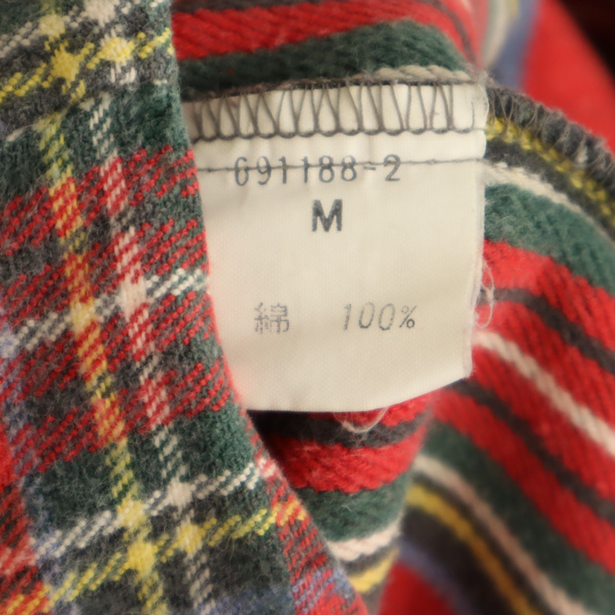 LAXZY FOR VINTAGE レイジフォーヴィンテージ チェック柄 長袖 ネルシャツ M レッド メンズ