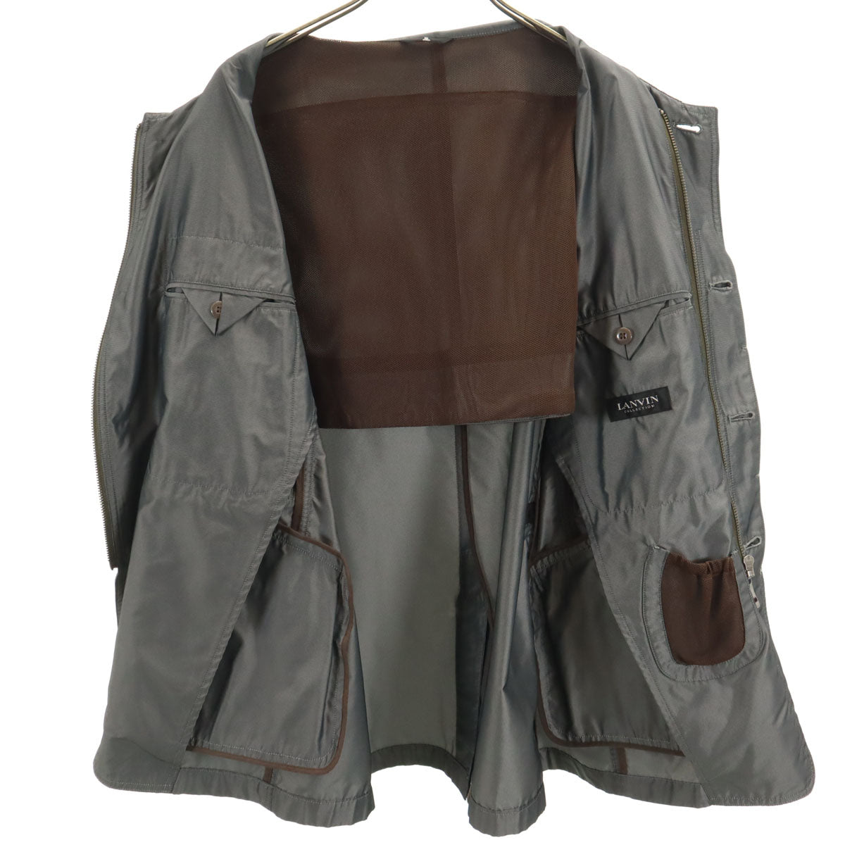 LANVIN ランバン 日本製 ジャケット 50 グレー メンズ