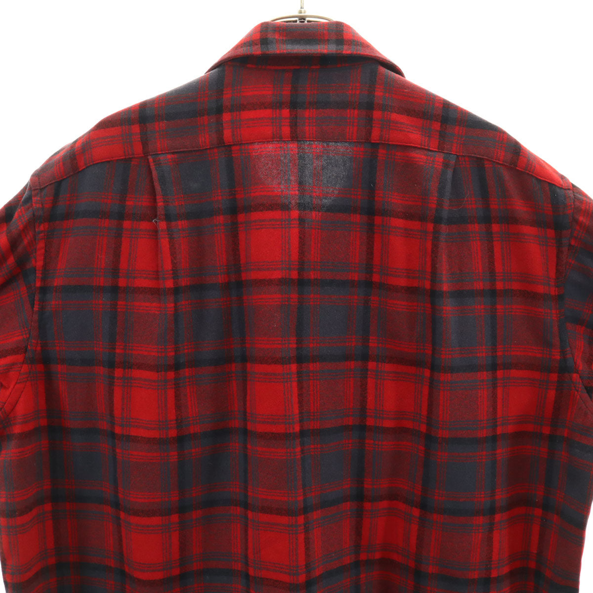 PENDLETON ペンドルトン 50s 60s ヴィンテージ チェック柄 長袖 ウールシャツ L レッド メンズ