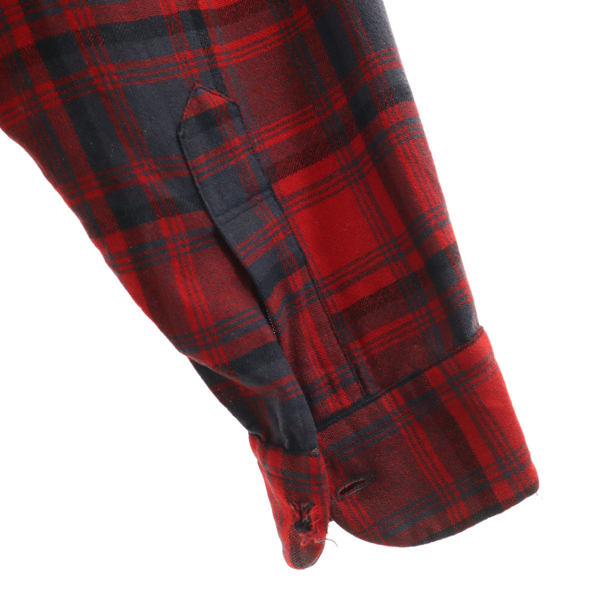 PENDLETON ペンドルトン 50s 60s ヴィンテージ チェック柄 長袖 ウールシャツ L レッド メンズ