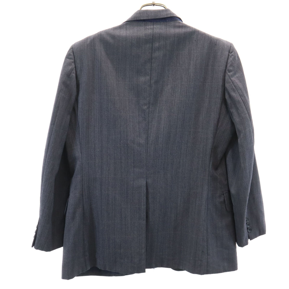 Burberrys バーバリーズ 90s オールド チェック柄 テーラードジャケット AB3 チャコールネイビー メンズ