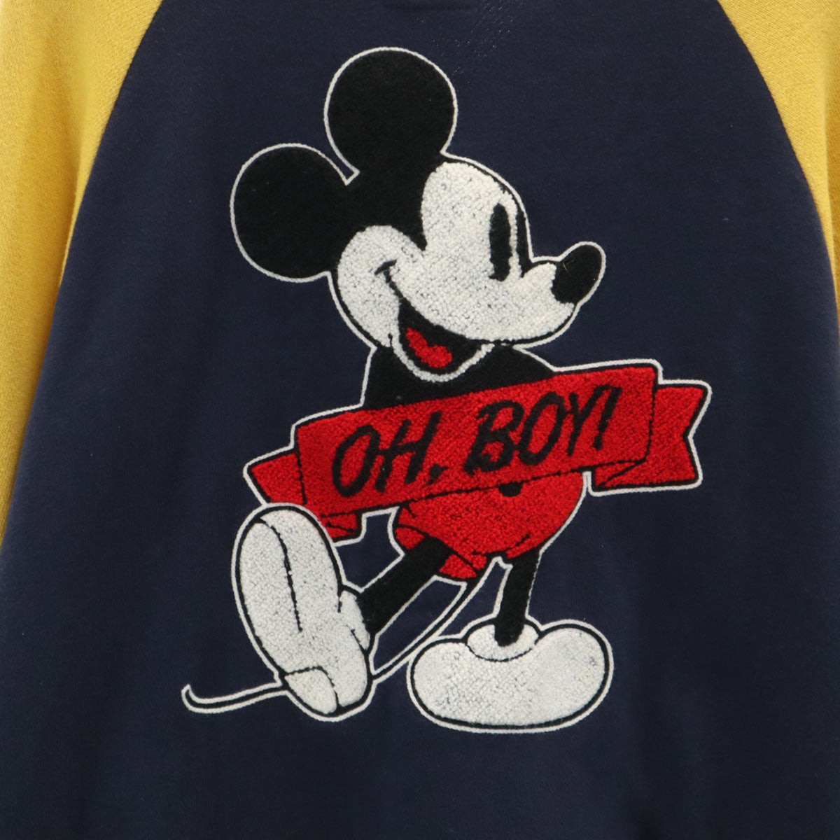 RCWB ロデオクラウンズ ワイドボウル Disney ディズニー コラボ ミッキーマウス スウェット スタジャン S ネイビー レディース