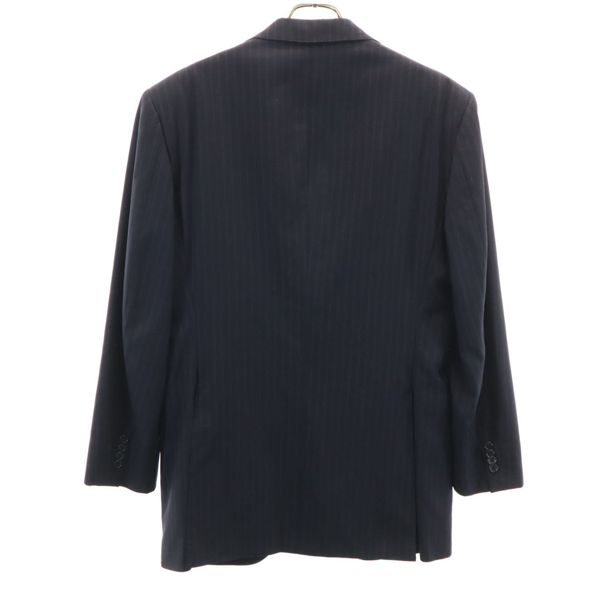 UNITED ARROWS ユナイテッドアローズ 日本製 ストライプ柄 テーラードジャケット 48 ネイビー メンズ