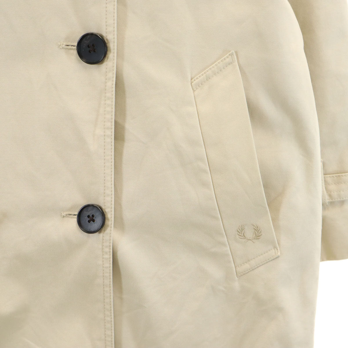 FRED PERRY フレッドペリー トレンチコート 8 ベージュ レディース